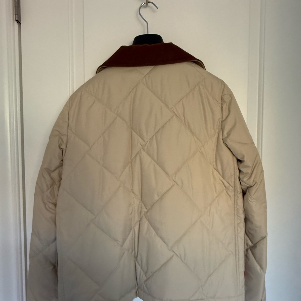 Fay Beige and Brown Quilted Jacket - Picture 5 of 5